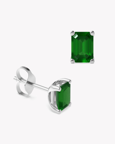 Emerald Diamond Earrings