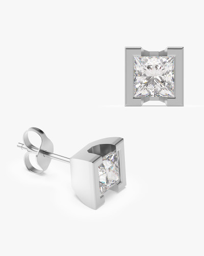 Princess Diamond Earrings