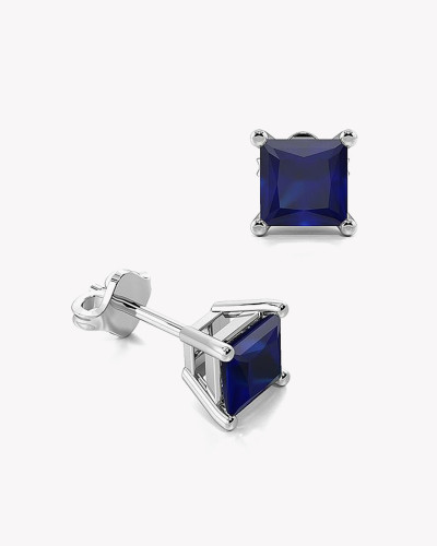 Sapphire Diamond Earrings