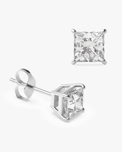 Square Diamond Earrings
